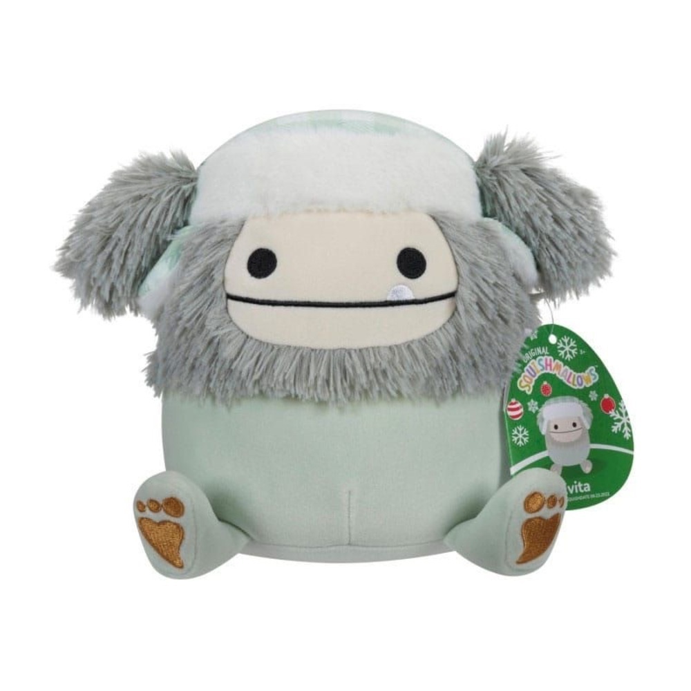 NWT 👣Evita 5 Squishmallow Bigfoot Christmas